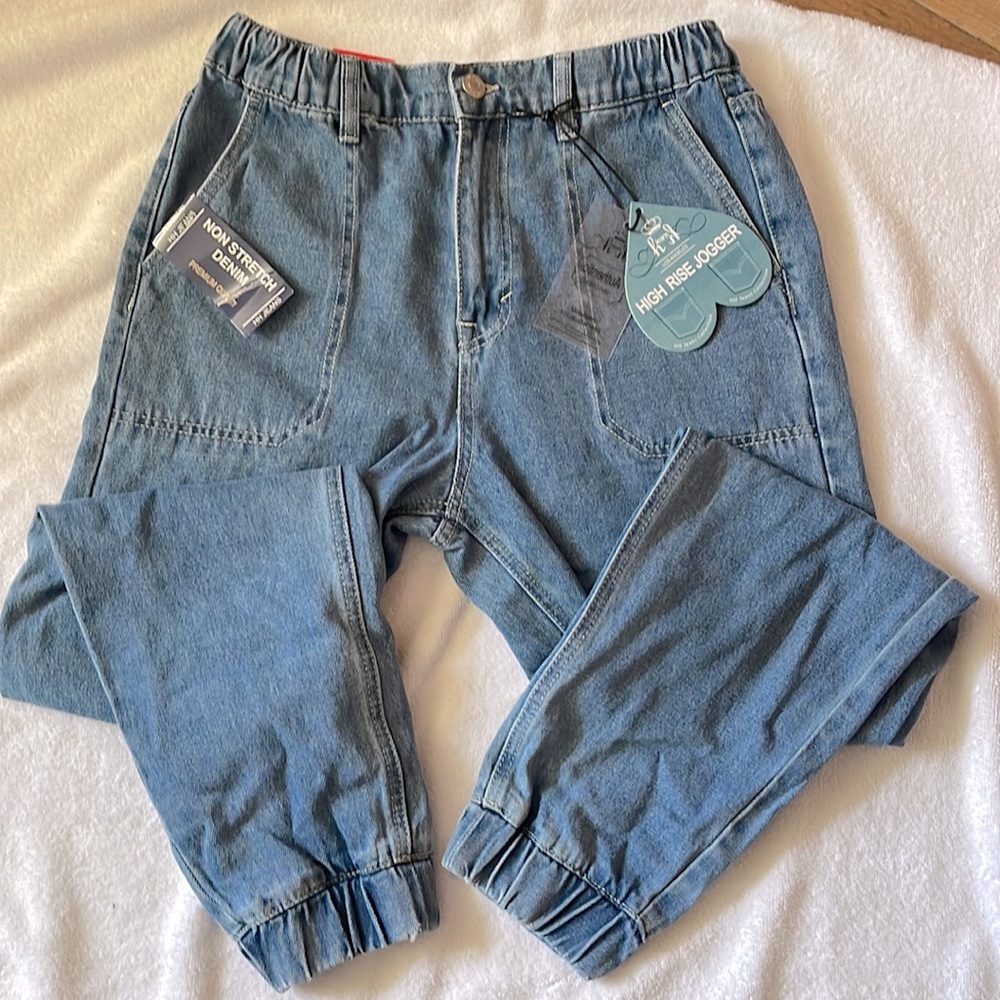 High rise Jean Joggers